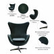 Кресло EGG CHAIR чёрный