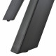 Стол Adam раскладной 140-190x90x75см, бежевый, чёрный