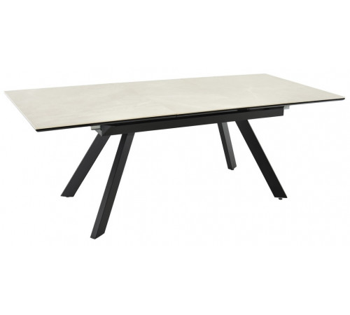 Стол Adam раскладной 140-190x90x75см, бежевый, чёрный