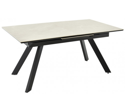 Стол Adam раскладной 140-190x90x75см, бежевый, чёрный
