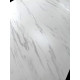 Стол MATERA 160 MARBLES KL-99 Белый мрамор матовый, итальянская керамика/ черный каркас
