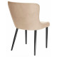 Стул DikLine 304 B03 BEIGE, ножки черные, микровелюр