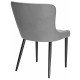 Стул DikLine 304 B22 GREY /ножки черные, микровелюр
