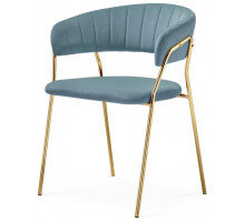Стул на металлокаркасе Kamelia 1 light blue /gold