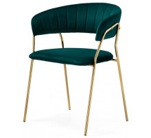Стул на металлокаркасе Kamelia 1 green / gold