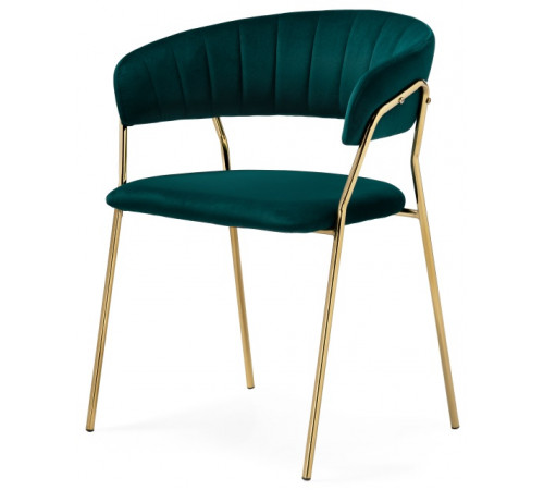 Стул на металлокаркасе Kamelia 1 green / gold
