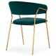 Стул на металлокаркасе Kamelia 1 green / gold
