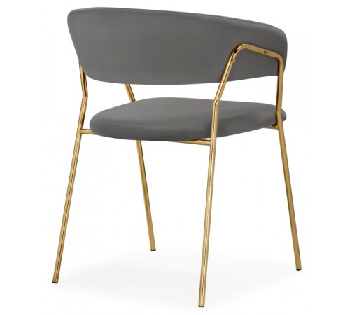 Стул на металлокаркасе Kamelia 1 dark gray / gold