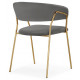 Стул на металлокаркасе Kamelia 1 dark gray / gold