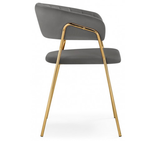 Стул на металлокаркасе Kamelia 1 dark gray / gold