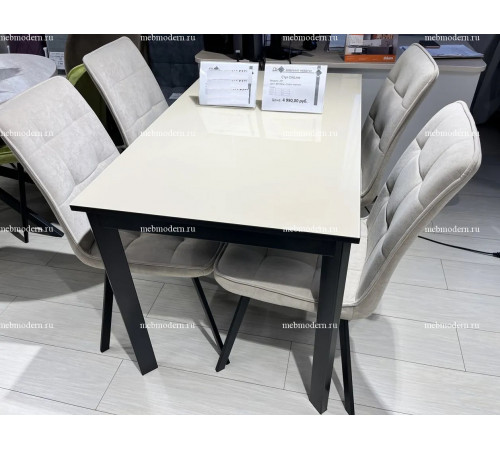 Обеденная группа LS110 крем/207 B03 BEIGE, опоры черные