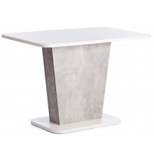Стол GENT  ЛДСП, 110-145x68,6x75,5 см, Белый/Бетон