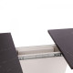 Стол GENT ЛДСП, 110-145x68,6x75,5 см, Мрамор Блэк Роял/Белый