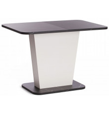 Стол GENT ЛДСП, 110-145x68,6x75,5 см, Мрамор Блэк Роял/Белый