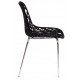 Стул CRISPY (mod. 61) металл, пластик, 44 x 56.5 x 80 см, Black (черный) 05/хром