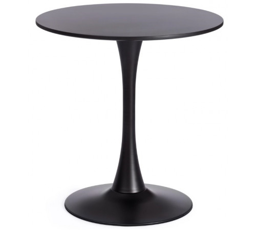 Стол TULIP 70 (mod. 46) металл / МДФ, 70 x 70 x 75 см, Black (черный)