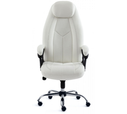 Компьютерное кресло BOSS Lux  кож/зам, белый, 36-01/36-01/06