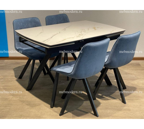 Обеденная группа UK120 БМ/229 B8 BLUE/опоры черные
