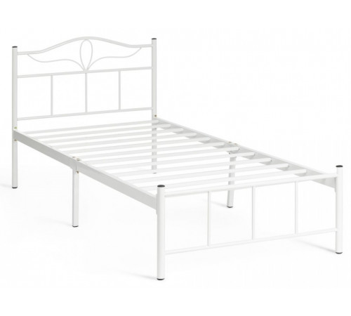 Кровать LUCY (mod. 9305) металл, 90*200 см (Single bed), White (белый)