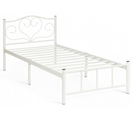 Кровать MALVA (mod. 9303)  металл, 90*200 см (Single bed), White (белый)