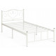 Кровать MALVA (mod. 9303)  металл, 90*200 см (Single bed), White (белый)