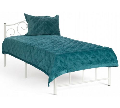 Кровать MALVA (mod. 9303)  металл, 90*200 см (Single bed), White (белый)