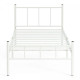 Кровать ROWENTA (mod. 9177) металл, 90*200 см (Single bed), White (белый)
