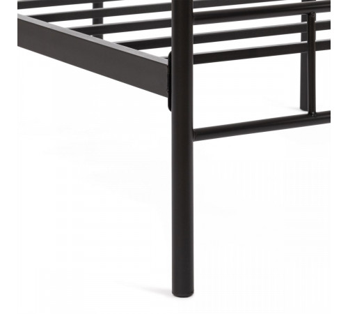 Кровать ROWENTA (mod. 9177) металл, 90*200 см (Single bed), Black (черный)