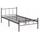 Кровать ROWENTA (mod. 9177) металл, 90*200 см (Single bed), Black (черный)