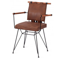 Стул PRIX (mod. 291) металл/экокожа, 53 x 57 x 80.5 см, brown (коричневый) PY-291