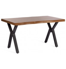Стол EFFRON (mod. 1412) 140 х 80 х 75 см, walnut (орех)/чёрный