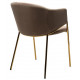 Стул DILL BLUVEL-40 BEIGE, велюр/ золотой каркас