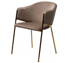 Стул DILL BLUVEL-40 BEIGE, велюр/ золотой каркас