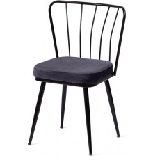 Стул YANIS (mod. 983) металл/вельвет, 42.5 х 50.5 х 82.5 см, black (чёрный) BF-16