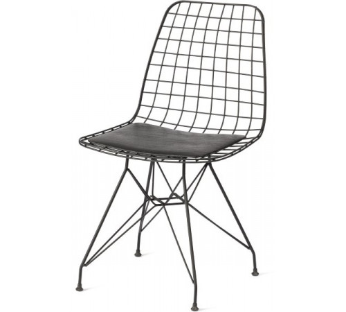 Стул TAVOLA (mod. 271) металл/экокожа, 46 х 47.5 х 84 см, Black (черный)