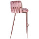 Барный стул DOBRIN EMMA ROSE GOLD розовый велюр (VF-10)