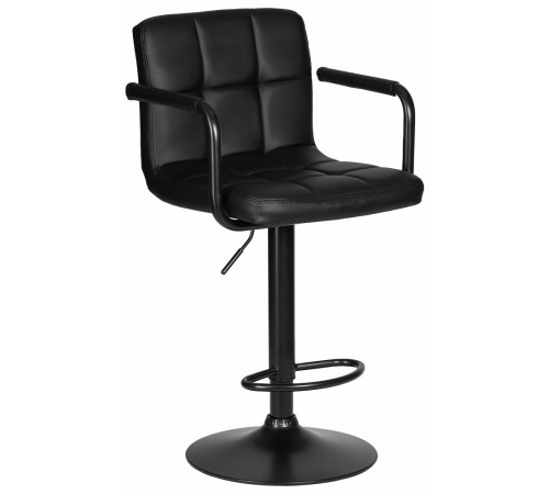 Стул барный DOBRIN KRUGER ARM BLACK черный PU