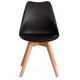 Стул TULIP (mod. 73-1) дерево/пластик/экокожа, 47,5x55x80 см, черный