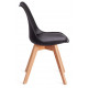Стул TULIP (mod. 73-1) дерево/пластик/экокожа, 47,5x55x80 см, черный