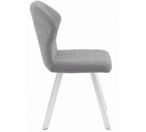 Стул DikLine 339 поворотный B22 GREY, ножки белые