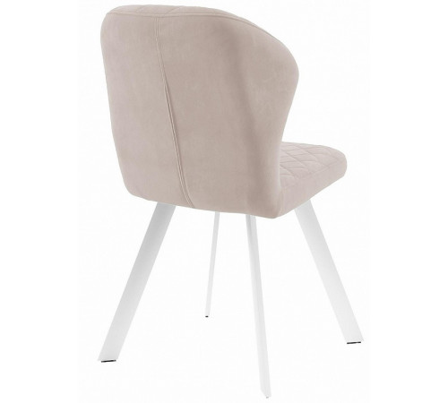 Стул DikLine 339 поворотный B03 BEIGE, ножки белые