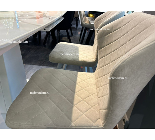 Обеденная группа SFA120 ОГ/339 B03 BEIGE, белый каркас
