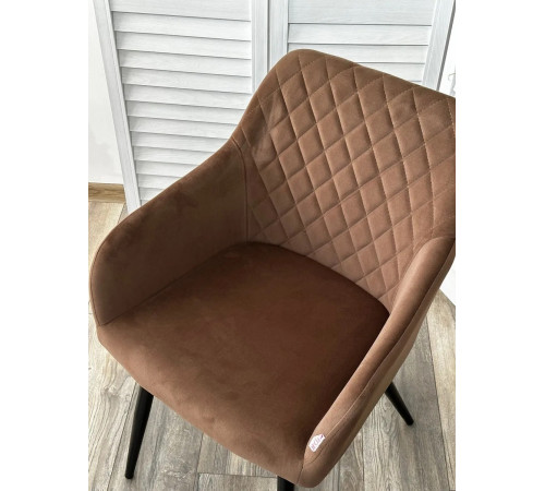 Стул BRANDY 505-11 Кофе, велюр "беспальчиковый" / черный каркас