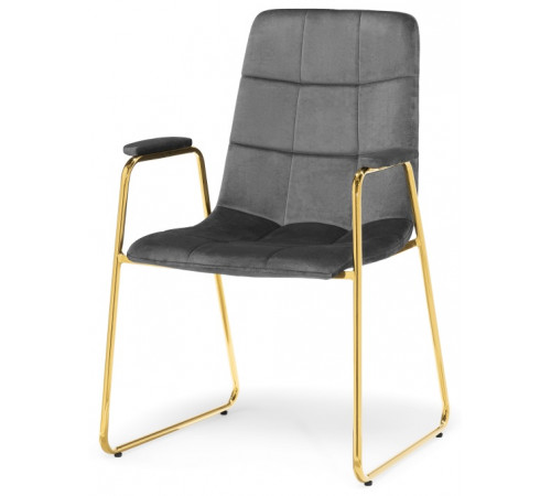 Стул Lana dark grey / gold