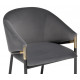 Стул Molton gray / black/ gold
