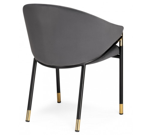 Стул Molton gray / black/ gold