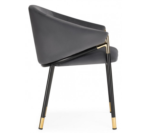 Стул Molton gray / black/ gold