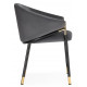 Стул Molton gray / black/ gold