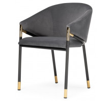Стул Molton gray / black/ gold