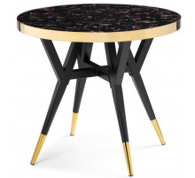 Стол Selina 80х72 black / gold